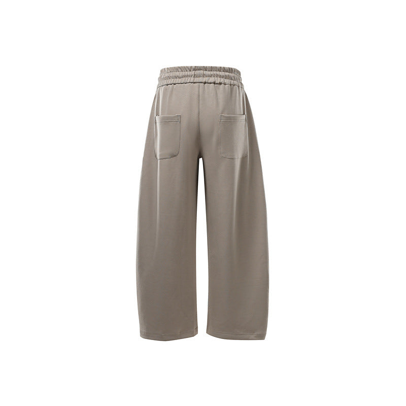 Damen Weite Sweat-Hose mit hoher Taille, Kordelzug und Eingrifftaschen Nord Taschen