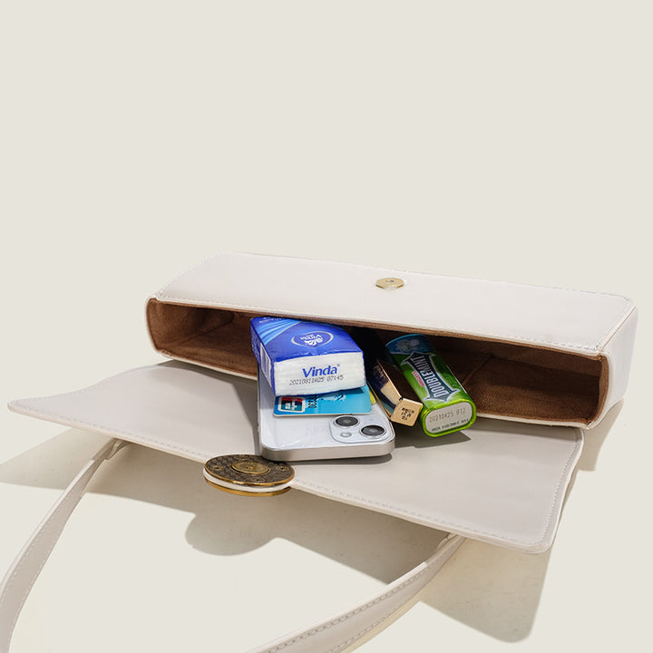 Damen Umhängetasche mit elegantem Druckverschluss und luxuriösen Goldakzenten Nord Taschen