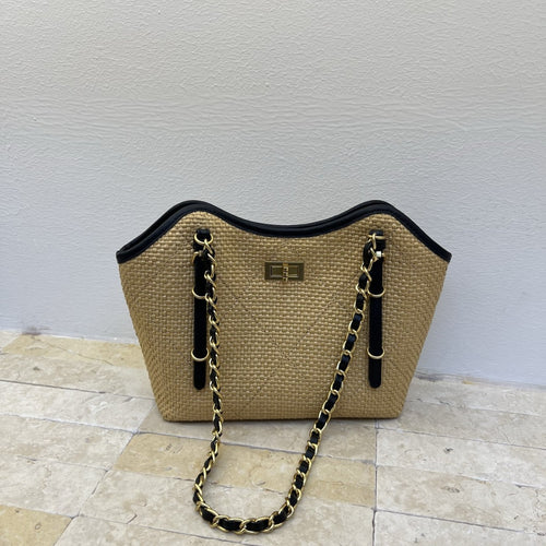 Damen handgefertigtes Taschen-Set mit eleganter Kettenapplikation Nord Taschen