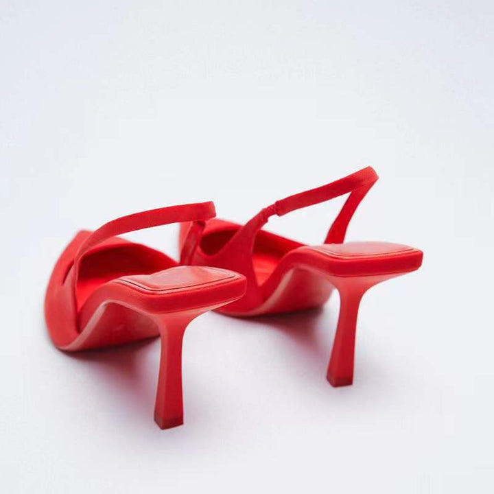 Damen Sling-Pumps mit eleganter Spitze und verstellbarem Riemen