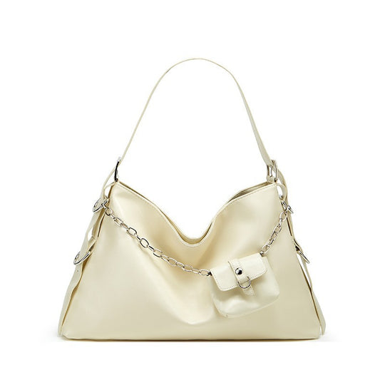 Damen Hobo-Tasche mit elegantem Kettendetail und praktischem Klappenverschluss Nord Taschen