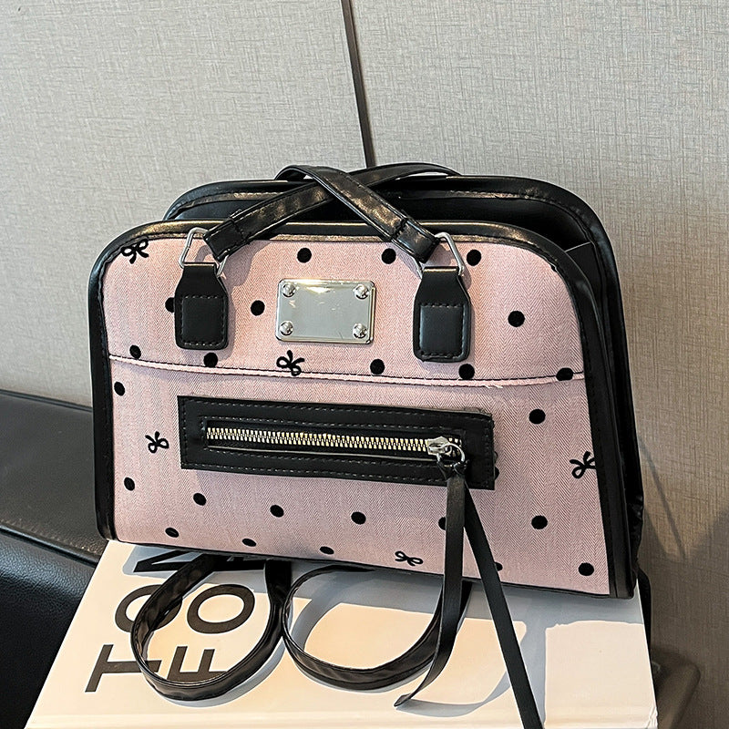 Damen modische Handtasche mit verspieltem Punktedesign Nord Taschen
