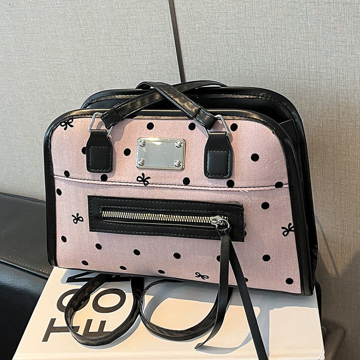 Damen modische Handtasche mit verspieltem Punktedesign Nord Taschen