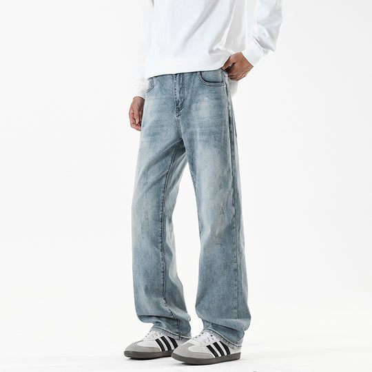 Herren Baggy-Jeans im Wide‑Leg Relaxed-Fit mit Vintage-Waschung Nord Taschen