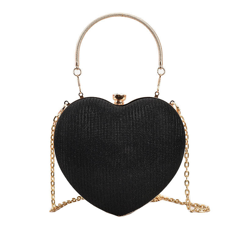 Damen stilvolle Herztasche mit goldenen Akzenten Nord Taschen