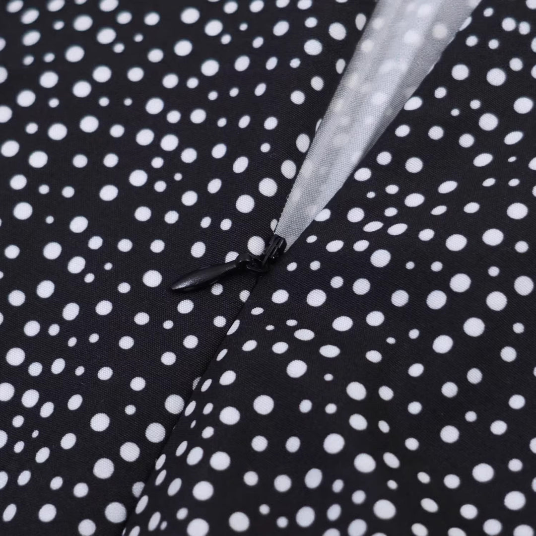 Damen Midikleid mit geraffter Brustpartie und weiten Ballonärmeln Nord Taschen