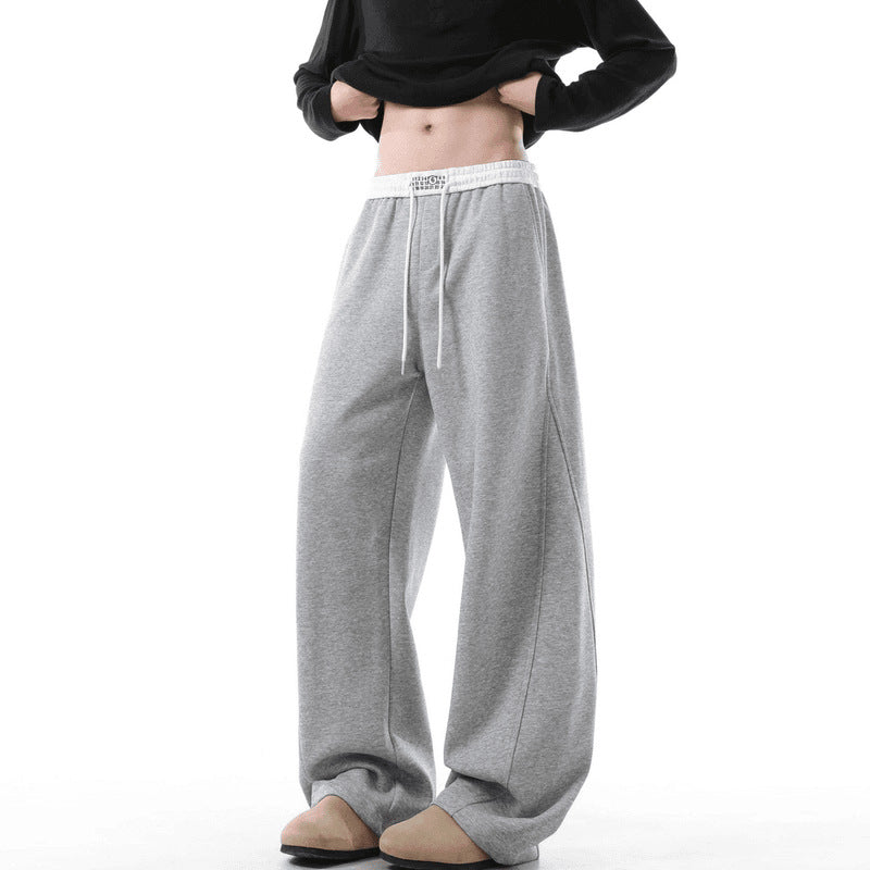 Damen Weite Loungehose mit elastischem Bund, Tunnelzug und fließender Oversize-Silhouette Nord Taschen