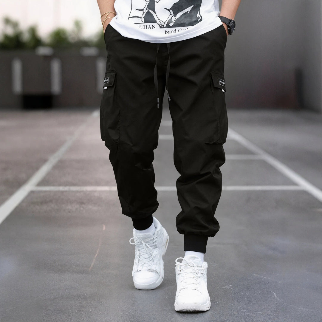 Herren Tapered Cargo-Joggerhose mit elastischem Tunnelzug, verstärkten Klappentaschen & gerippten Knöchelbündchen Nord Taschen