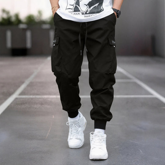 Herren Tapered Cargo-Joggerhose mit elastischem Tunnelzug, verstärkten Klappentaschen & gerippten Knöchelbündchen Nord Taschen