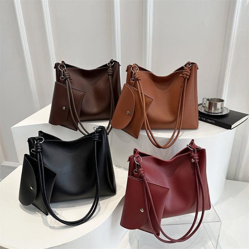 Damen elegante Schultertasche mit abnehmbarem Kosmetiktäschchen Nord Taschen