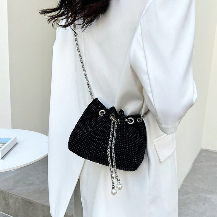 Damen modische Clutch mit Glitzerstein-Dekor Nord Taschen