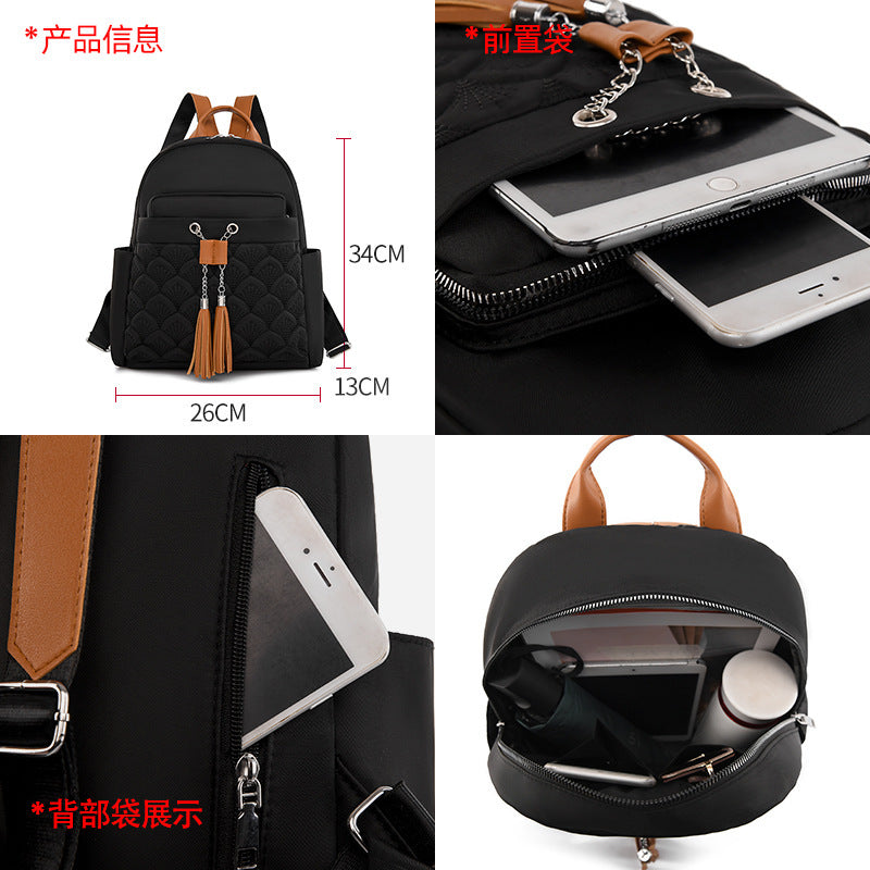 Damen multifunktionaler Rucksack mit elegantem Kettenakzent Nord Taschen