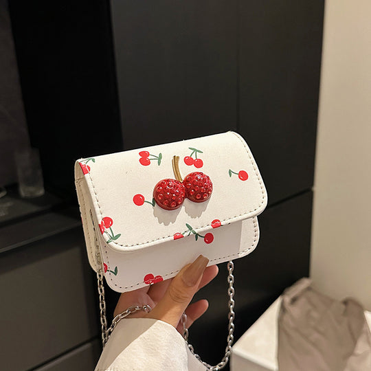 Damen Umhängetasche mit fruchtigem Design und Kettenriemen Nord Taschen