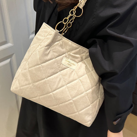 Damen elegante Tasche mit gestepptem Design Nord Taschen