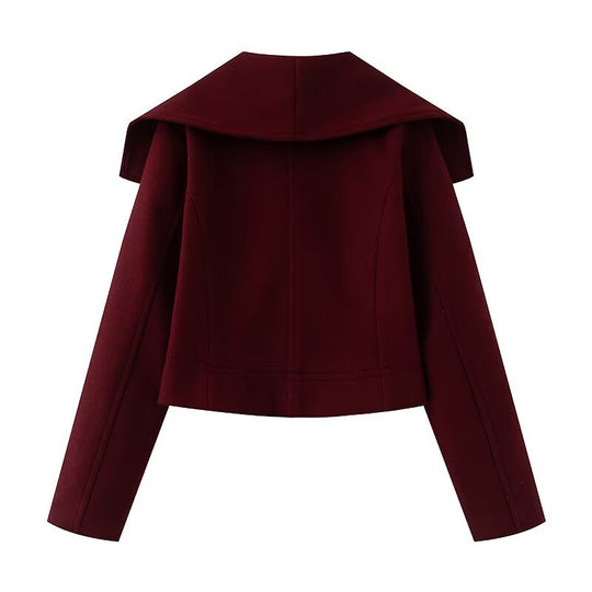 Damen Kurzjacke mit großem Matrosenkragen und zweireihiger Knopfleiste Nord Taschen