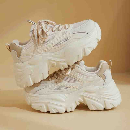 Damen Modische Chunky Sneakers mit atmungsaktiver Mesh-Konstruktion und komfortabler Dämpfung Nord Taschen