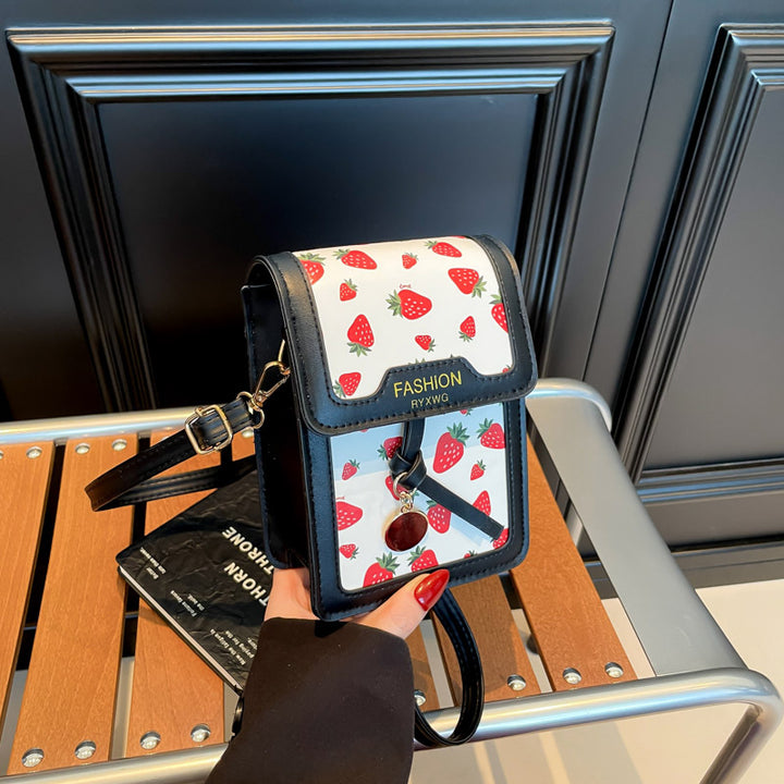 Damen Mini-Crossbody-Tasche mit fruchtigem Kirschmotiv Nord Taschen
