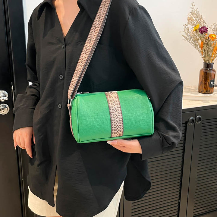 Damen Umhängetasche mit elegantem, geflochtenem Schultergurt Nord Taschen