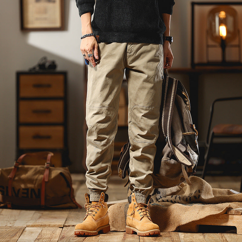 Herren Cargo-Joggerhose mit Knieeinsatz, Multifachtaschen und elastischem Saum Nord Taschen