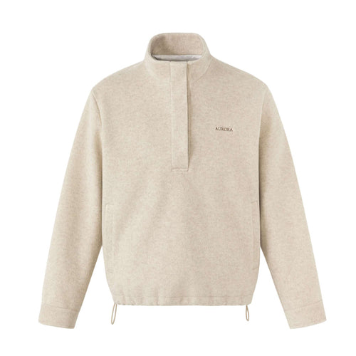 Unisex Kurz geschnittener Oversize-Funnelpullover mit Tunnelzug und Kängurutasche Nord Taschen