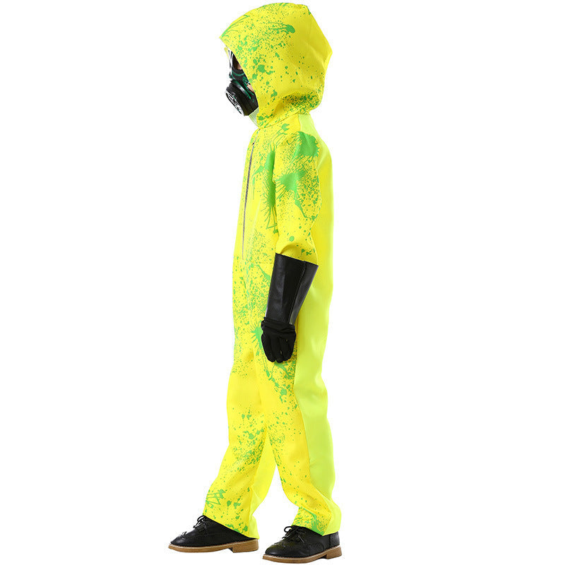 Unisex Sicherheitsanzug mit Kapuze und Gasmaske Nord Taschen