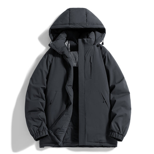 Herren Technischer Steppparka mit Kapuze, Thermo-Isolierung und Brust-Reißverschlusstasche Nord Taschen