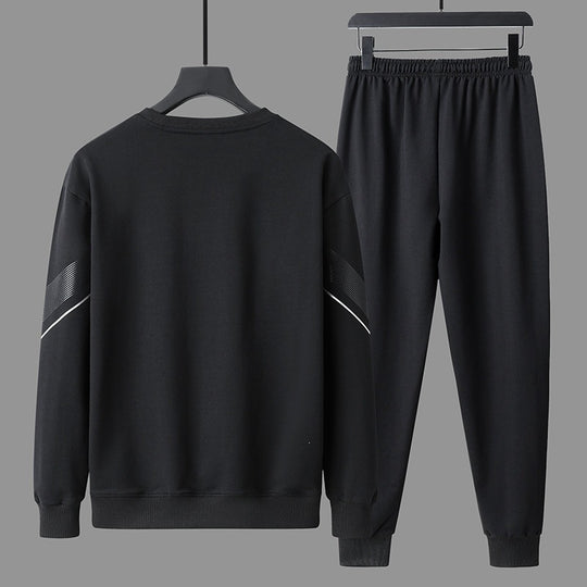Herren Sportliches Freizeit-Trainingsset aus Sweatshirt & Jogginghose mit Reißverschlusstaschen Nord Taschen