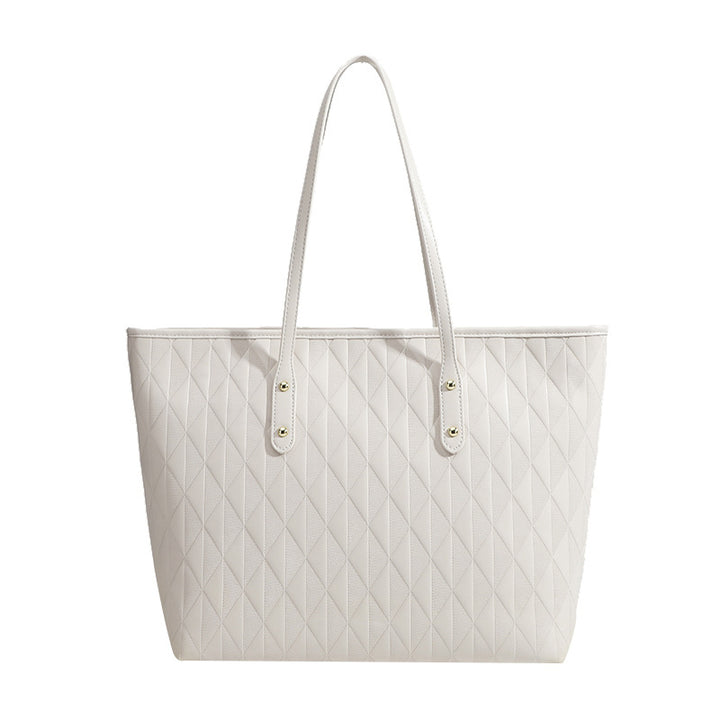 Damen tote Tasche mit elegantem Rautendesign und praktischen Innenfächern Nord Taschen