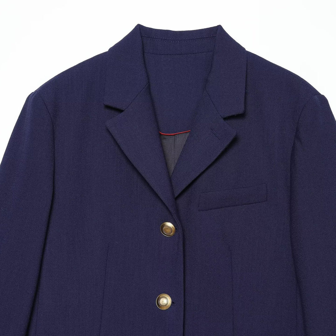 Damen Weite Bundfaltenhose im Palazzo‑Stil mit hoher Taille Nord Taschen