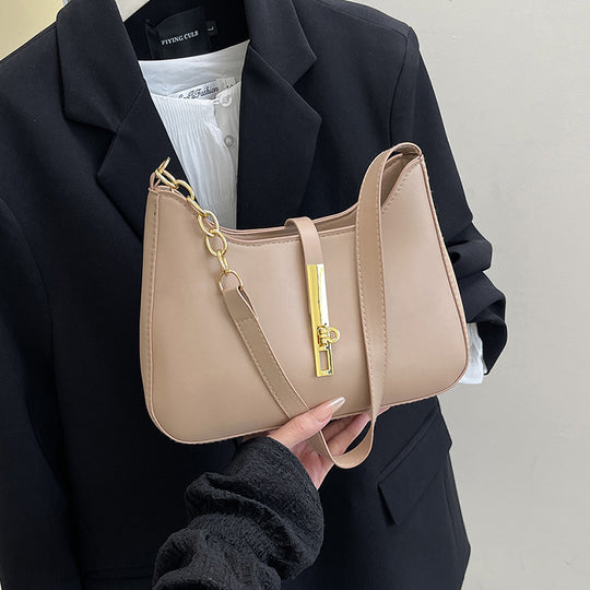 Damen Hobo-Tasche mit strukturiertem Design und schickem goldenen Verschluss Nord Taschen