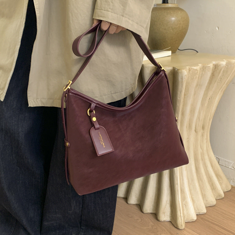 Damen elegante Umhängetasche mit weichem Leder Nord Taschen