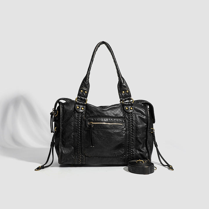Damen Tragetasche mit eleganten Details und robustem Reißverschluss Nord Taschen