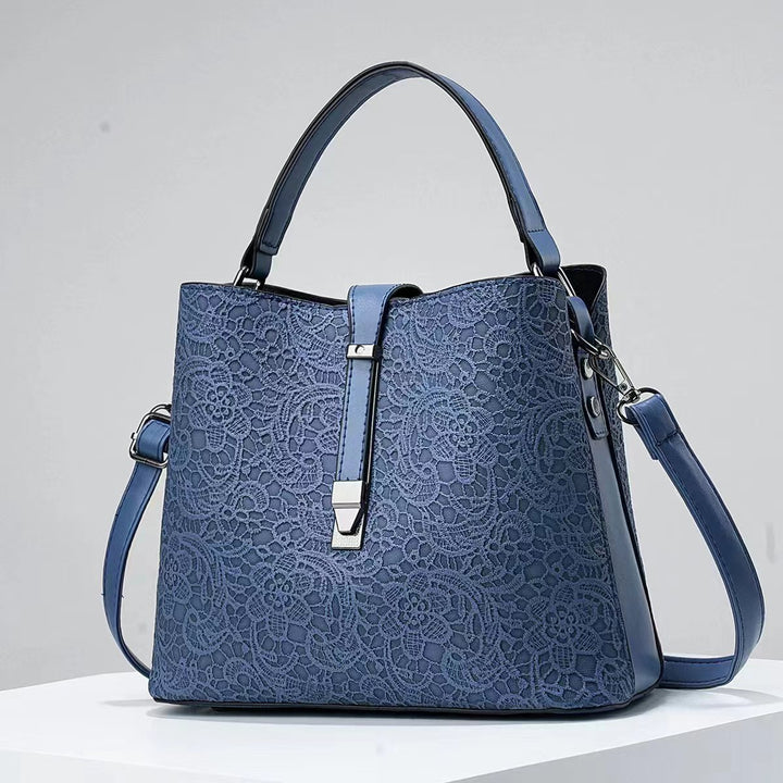 Damen elegante Handtasche mit floralen Spitzenakzenten Nord Taschen