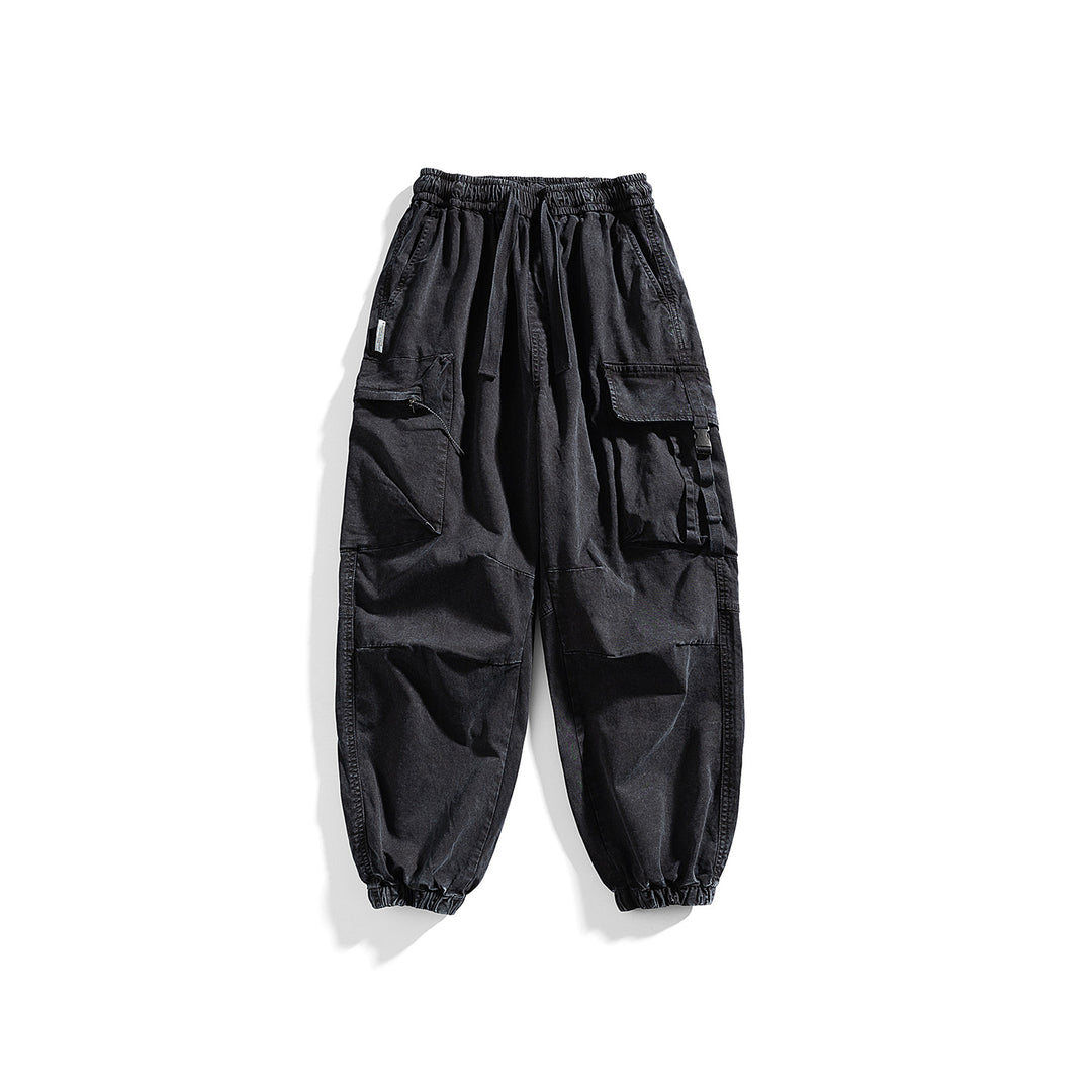 Herren Utility-Cargo-Jogger mit Gummibund, Mehrfachtaschen und Kordelzug Nord Taschen