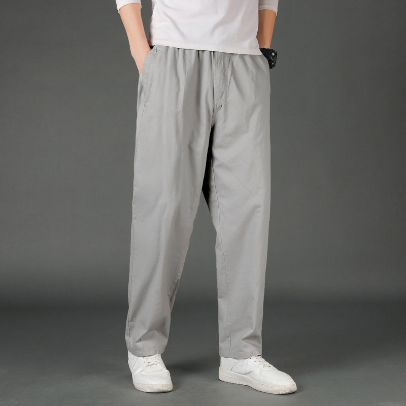 Herren Weite Baumwoll-Chinohose im Relaxed-Fit mit elastischem Komfortbund & verdeckten Eingriffstaschen Nord Taschen