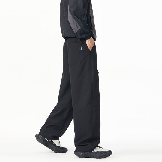 Herren Weite Tech‑Cargohose mit Tunnelzugbund und Reißverschlusstaschen Nord Taschen