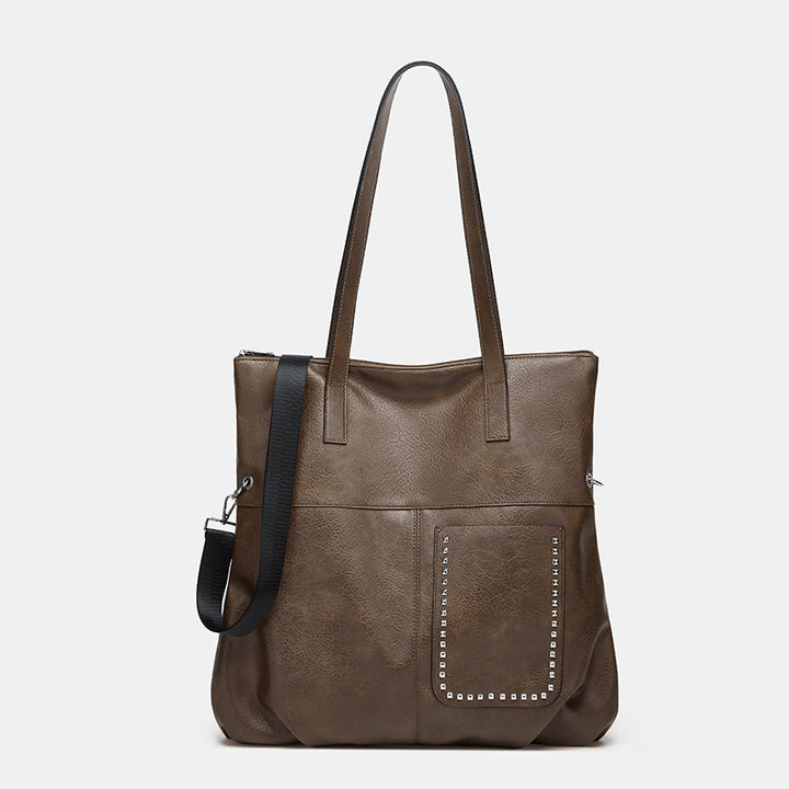 Damen Tragetasche mit eleganter Struktur und praktischem Außenfach Nord Taschen