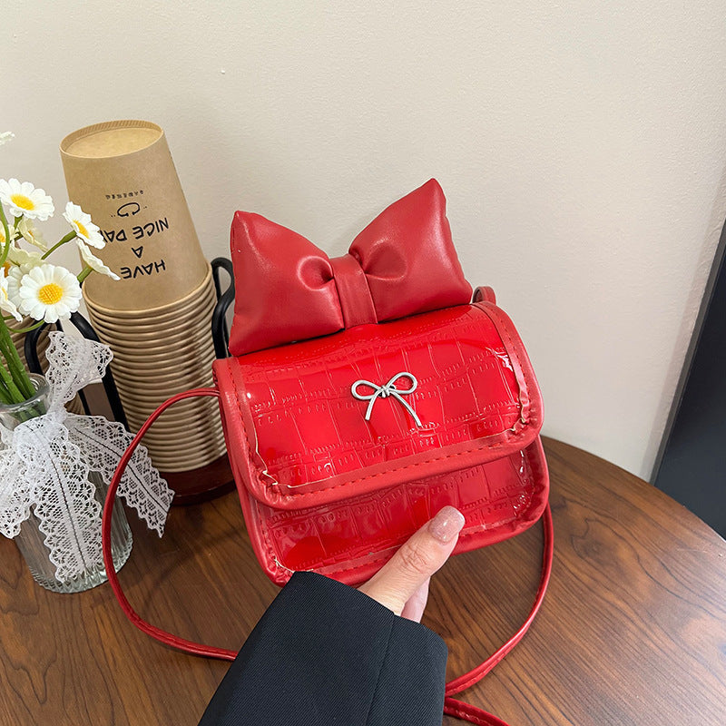 Damen Mini-Handtasche mit verspieltem Schleifendetail Nord Taschen