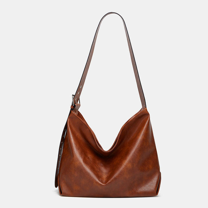 Damen Hobo-Tasche aus hochwertigem Kunstleder mit ergonomischem Tragegriff Nord Taschen