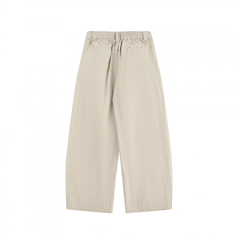 Damen Weite hochgeschnittene Culotte‑Hose mit Bundfalten, elastischem Taillenbund und Eingrifftaschen Nord Taschen
