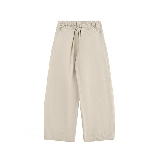 Damen Weite hochgeschnittene Culotte‑Hose mit Bundfalten, elastischem Taillenbund und Eingrifftaschen Nord Taschen