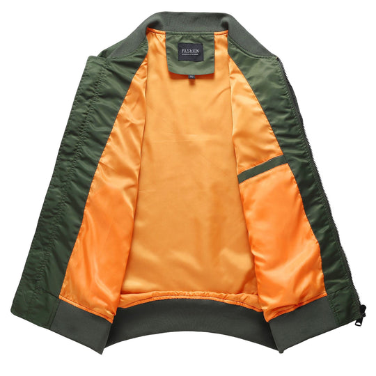 Herren Pilot‑Bomber mit Ärmel‑Organizer, Utility‑Taschen und Rippbündchen Nord Taschen