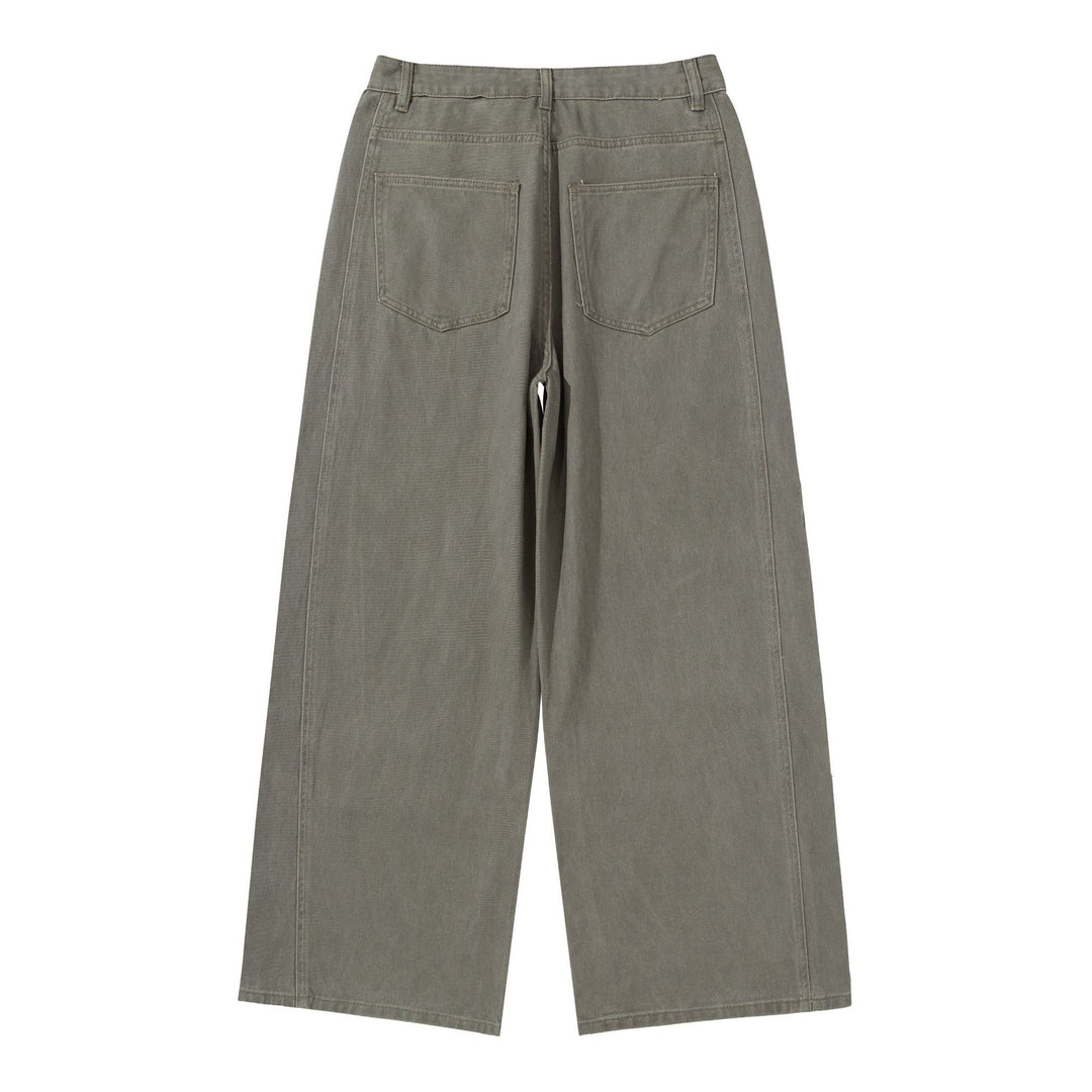 Damen Hochtaillierte Utility-Culotte-Hose mit weitem Bein und aufgesetzten Taschen Nord Taschen