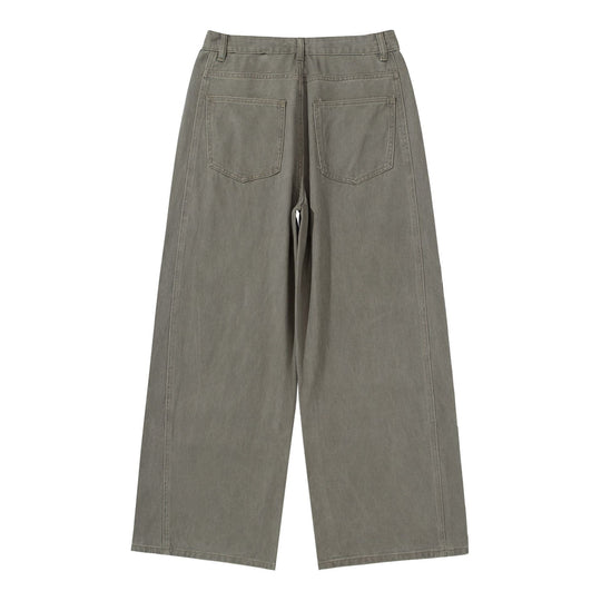 Damen Hochtaillierte Utility-Culotte-Hose mit weitem Bein und aufgesetzten Taschen Nord Taschen