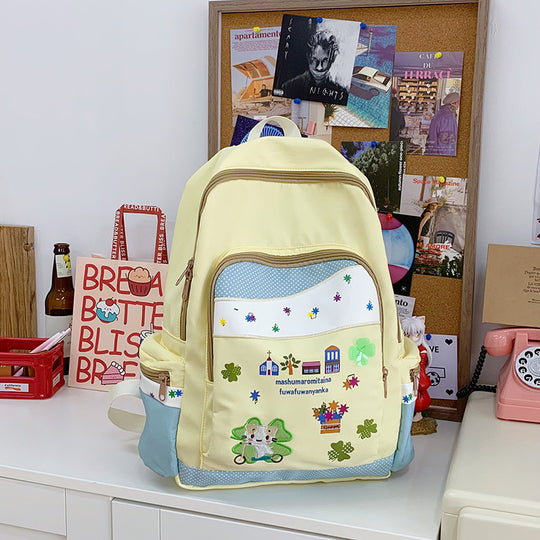 Damen Rucksack mit buntem Motiv und praktischen Fächern Nord Taschen