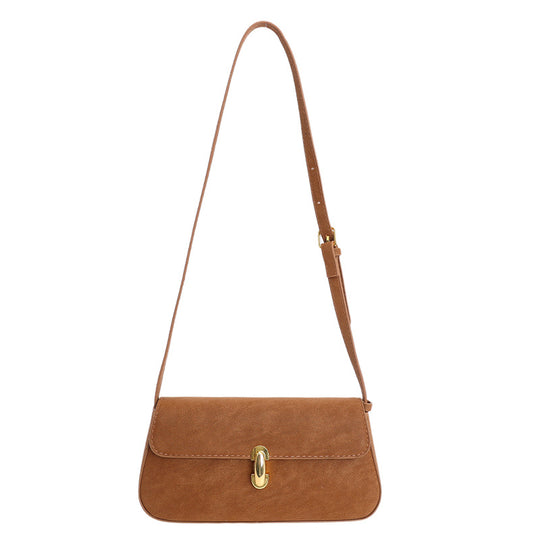 Damen Umhängetasche mit luxuriösem Veloursleder und eleganter Schnappschließe Nord Taschen