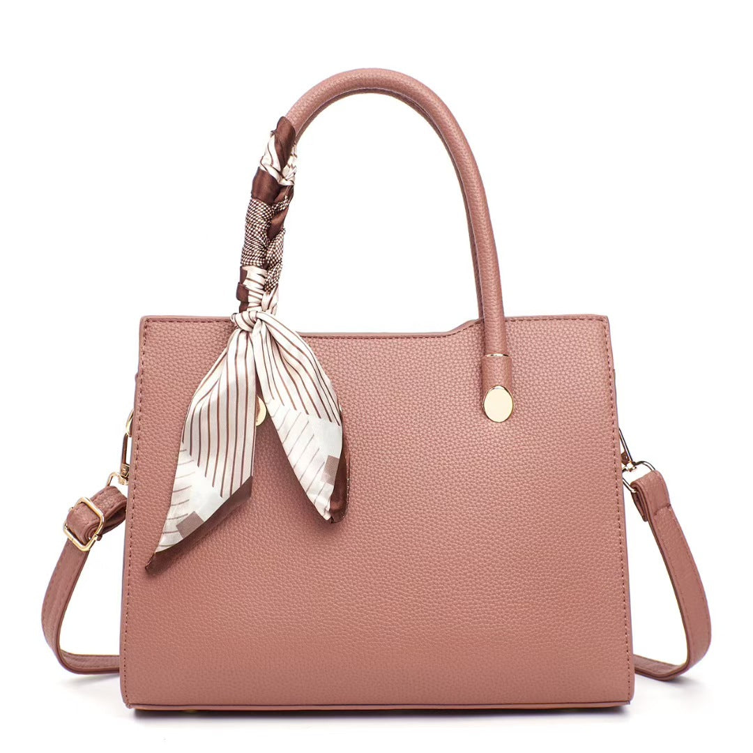 Damen elegante Handtasche mit modischem Schal und strukturiertem Design Nord Taschen