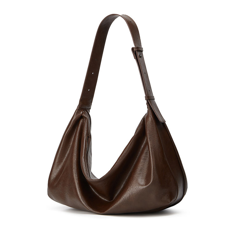 Damen Hobo-Tasche mit eleganter Drapierung und verstellbarem Schulterriemen Nord Taschen