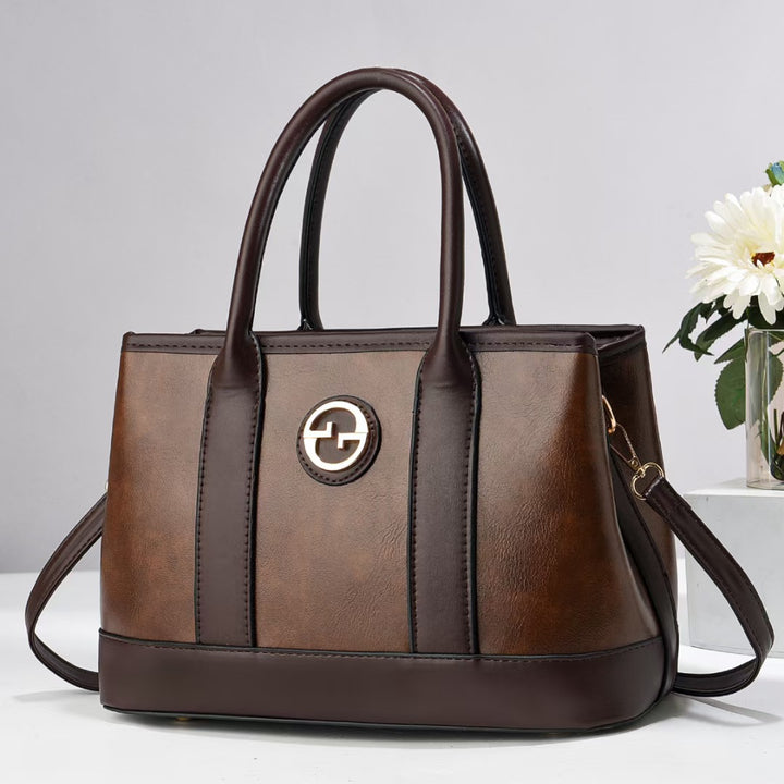 Damen elegante Handtasche mit glänzenden Akzenten Nord Taschen