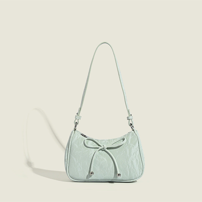 Damen elegante Mini-Handtasche mit verspieltem Kordelzug Nord Taschen